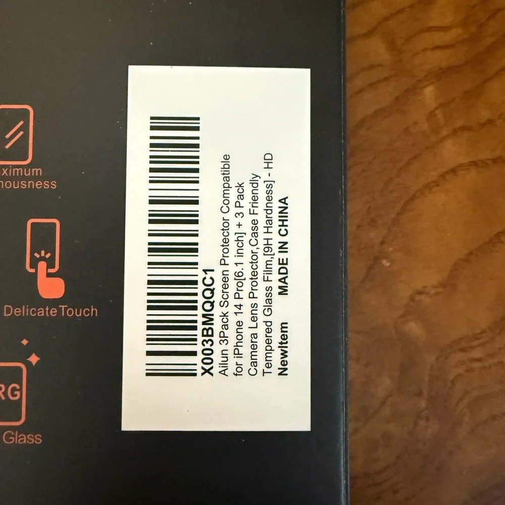 Ailun Glass Screen Protector for iPhone 14 Pro